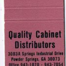 Matchbook Cover Quality Cabinet Distributers Powder Springs Georgia