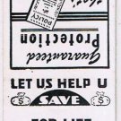 Matchbook Cover H Bagenstose Life Insurance Leesport Pennsylvania