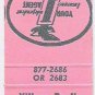 Matchbook Cover Village Realty & Insurance Twin Lakes Wisconsin Pink