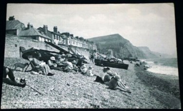 United Kingdom UK Postcard RPPC Esplanade Sidmouth 920s Irish
