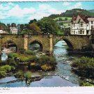 United Kingdom UK Postcard Wales Llangollen Bridge