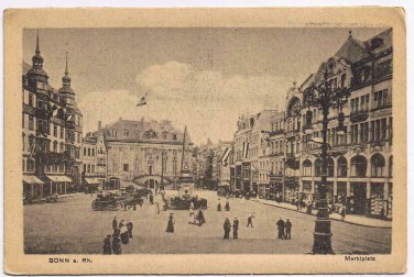Germany Postcard Bonn am Rhein Marklplatz