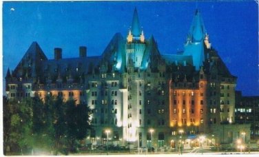 Ottawa Ontario Postcard Chateau Laurier CN Hotels Advertising