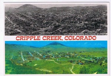 Colorado Postcard Cripple Creek Then and Now