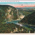 Postcard Aeroplane View Of Delaware Water Gap Stroudsburg Delaware