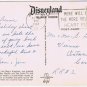 Postcard Disney Magic Kingdom Floral Mickey Sante Fe & Disneyland Depot