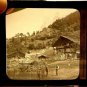 Magic Lantern Glass Slide Mountain Chalet Grindewald Switzerland Keystone 1870s