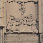 Germany Postcard RPPC Denkstein der Siebenlinge Christ On Cross Angels
