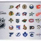 Tim Horton's 2015 Gift Card NHL Team Logos No Value