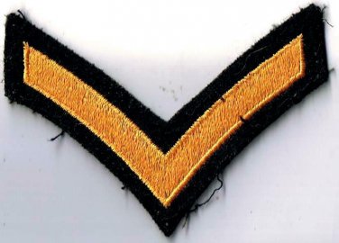 Canadian Armed Services Sailor Second Class Gold On Black Arm Patch 1" x 4"