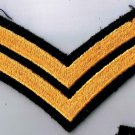 Canadian Armed Services Sailor First Class Gold On Black Arm Patch 1.5" x 4"