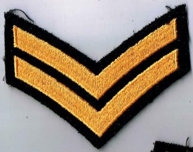 Canadian Armed Services Sailor First Class Gold On Black Arm Patch 1.5" x 4"
