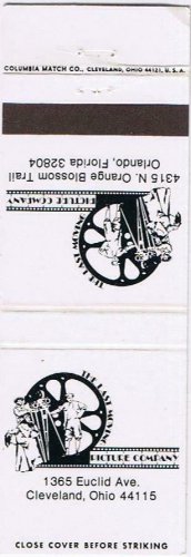 Matchbook Cover The Last Moning Picture Company Cleveland Ohio Orlando Florida