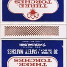 Matchbox Cover Three Torches Safety Matches Made Kenner Louisiana A