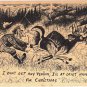 Christmas Comic Pen Ink Drawing Venison Hunter Stag 6x9