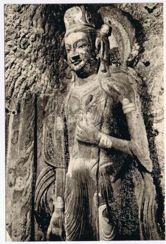 Postcard Bodhisattva In Cave No. 74 Later Ch'in Dynasty China