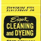 Matchbook Cover One Hour Matinizing North Bay Ontario Yellow