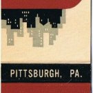 Matchbook Cover Hotel Pittsburgher Pittsburgh A Knott Hotel Pennsylvania