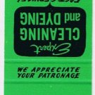 Matchbook Cover One Hour Matinizing North Bay Ontario Green