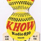 Matchbook Cover KHOW Radio 630 95.7 FM Denver Colorado