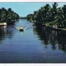 Florida Postcard Fort Lauderdale Waterways In City Boat