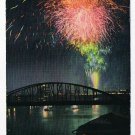 Japan Postcard Tokyo Night Fireworks at Ryogoku