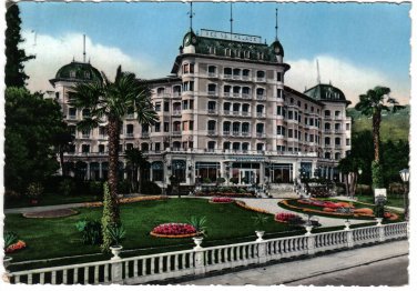 Italy Postcard Venice Lago Maggiore Hotel Regina