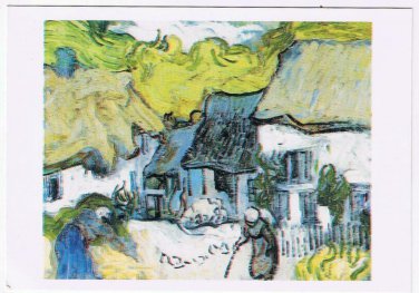Art Postcard Vincent van Gogh Thatched Roofs At Auvers
