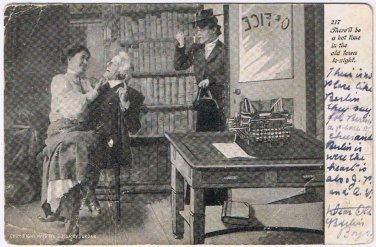 Comic Postcard Hot Time In The Old Town Tonight Murray Jordan