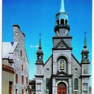 Quebec Laminated Postcard RPPC Eglise Notre Dame du Bonsecours Church