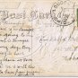 Postcard Embossed Glad Memories Carnations Loudon Ohio 1910