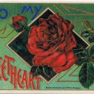 Postcard Embossed Valentine To My Sweetheart 1915
