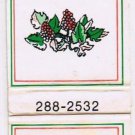 Matchbook Cover La Vigna Restaurant Gastronomique Italienne Montreal Quebec
