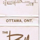 Matchbook Cover The Butler Motor Hotel Ottawa Ontario