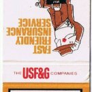 Matchbook Cover The Insurance Center USF&G St Paul Minnesota