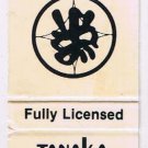 Matchbook Cover Tanaka Of Tokyo Japanese Seafood & Steak House Toronto Honolulu