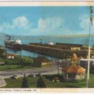 Postcard CNR Canadian National Railway Dock SS Noronic Port Arthur Ontario
