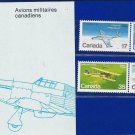 Stamps Canada Canadian Military Aircraft 4 Stamps MNH