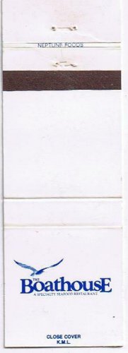 Matchbook Cover Vancouver BC The Boathouse Specialty Seafood Restaurant
