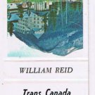 Matchbook Cover William Reid Trans Canada Match Cover Club RMS Convention Hotel