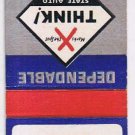 Matchbook Cover Farmers & Merchants Insurance Agency Appleton Minnesota