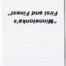 Matchbook Cover Glen Lake Liquors Minnetonka Minnesota