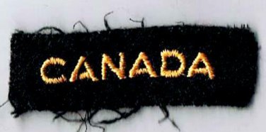 Canadian Armed Forces CANADA Gold On Black Arm Patch