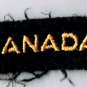 Canadian Armed Forces CANADA Gold On Black Arm Patch