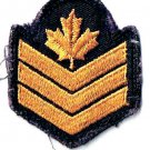 Canadian Armed Forces Petty Officer Second Cl Gold On Black Arm Patch 2" x 2.5"