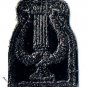 Music Appreciation Silver On Black Arm Patch 1 1/4" x 1 3/4"