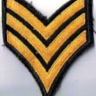 Canadian Armed Forces Petty Officer Second Cl Gold On Black Arm Patch 3" x 3.5"