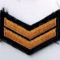 Canadian Armed Services Sailor First Class Gold On Black Arm Patch 1" x 2 1/4"