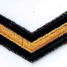 Canadian Armed Services Sailor Second Class Gold On Black Arm Patch 2" x 3/4"