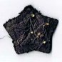 Metal Rope Star Gold On Black Arm Patch 1 1/2" x 1 1/4"